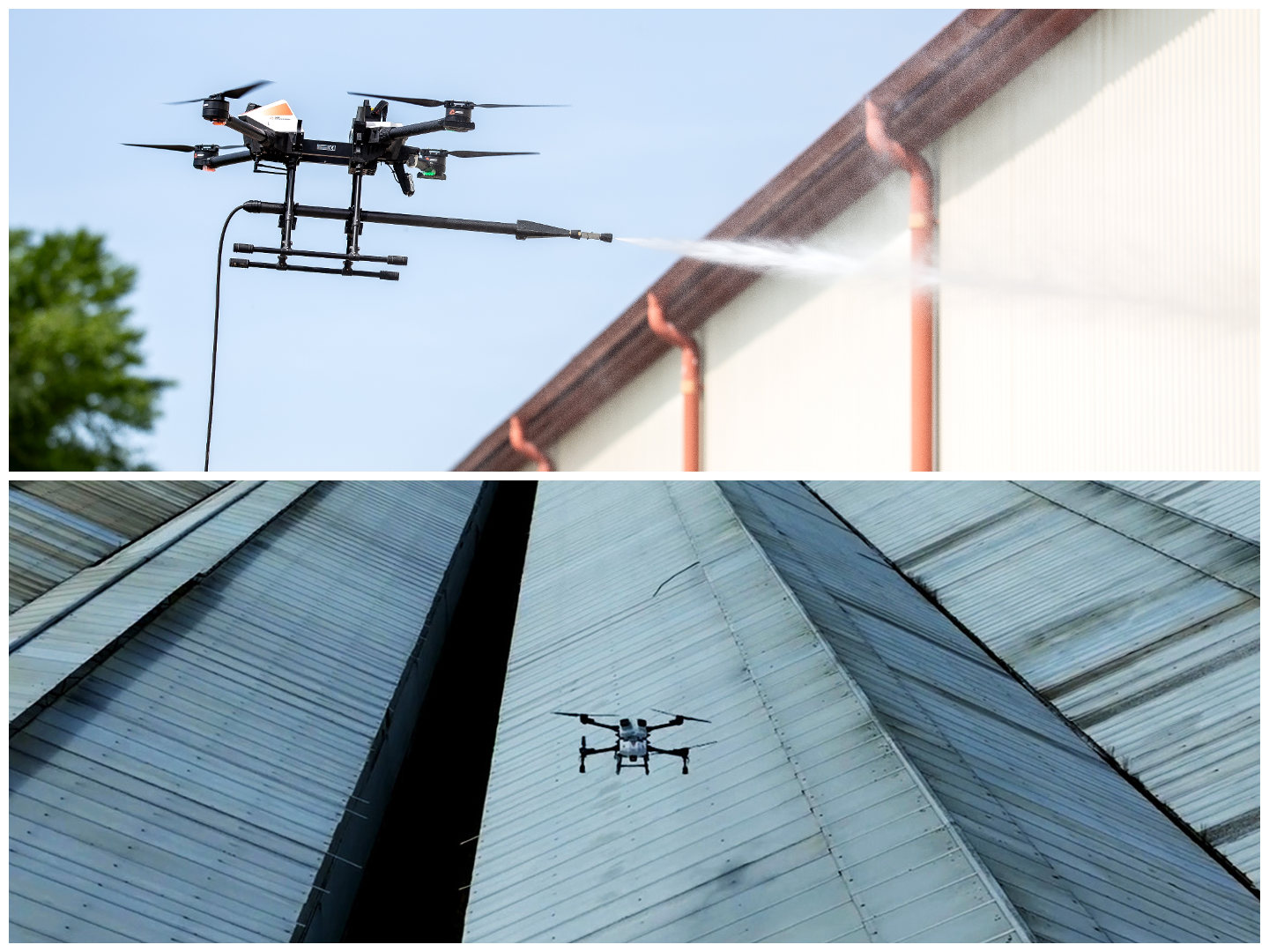 ABZ Innovation C10 Drone Cleaning in Operation